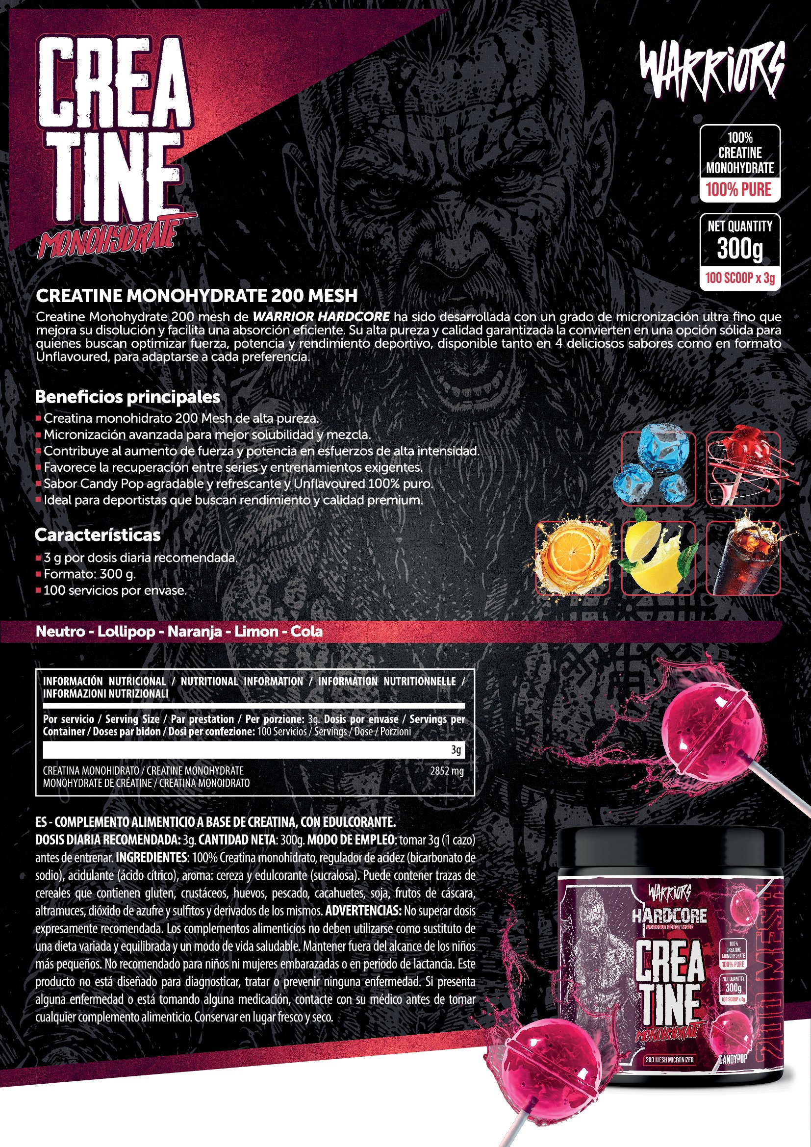 Creatine Powder Hardcore creatine polvo 00001